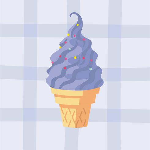 helado de verano vector