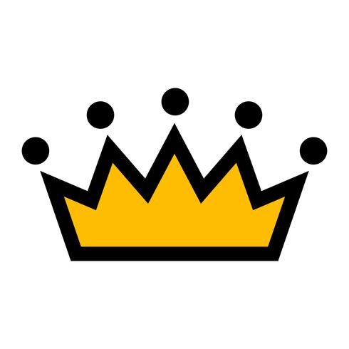 Royal crown vector icon