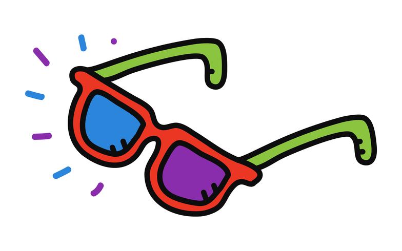 Cool Sunglasses Eye Frames vector icon