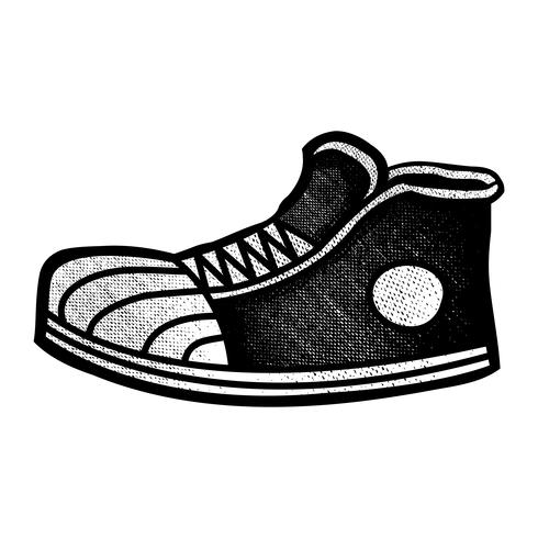 Icono de dibujos animados de zapatillas vector