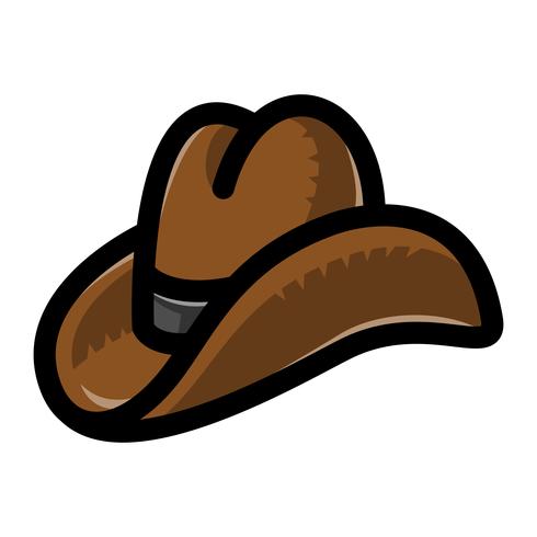 Sombrero de vaquero occidental vector