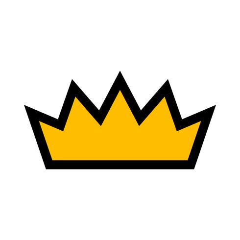 Royal crown vector icon