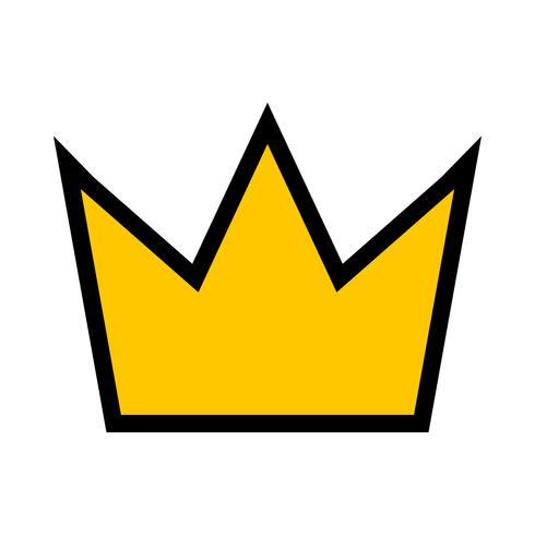 Royal crown vector icon
