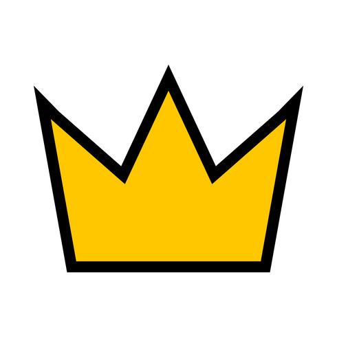 Royal crown vector icon