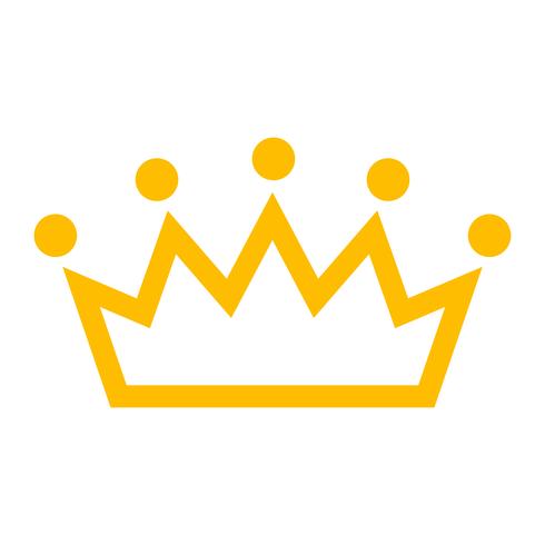 Royal crown vector icon