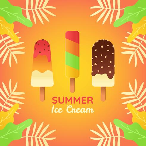 Summer Ice Cream Vector