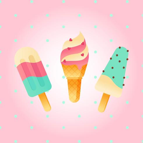 Summer Ice Cream Vector