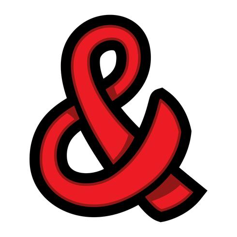 Ampersand vector icon