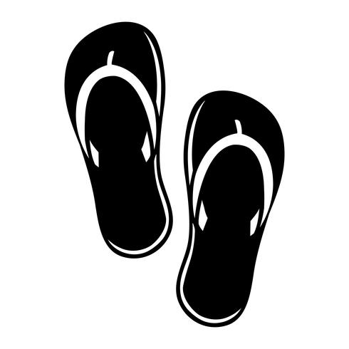 Icono de Vector de zapato Flip Flop