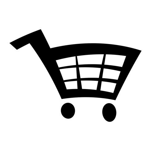 Carro de compras Vector icono