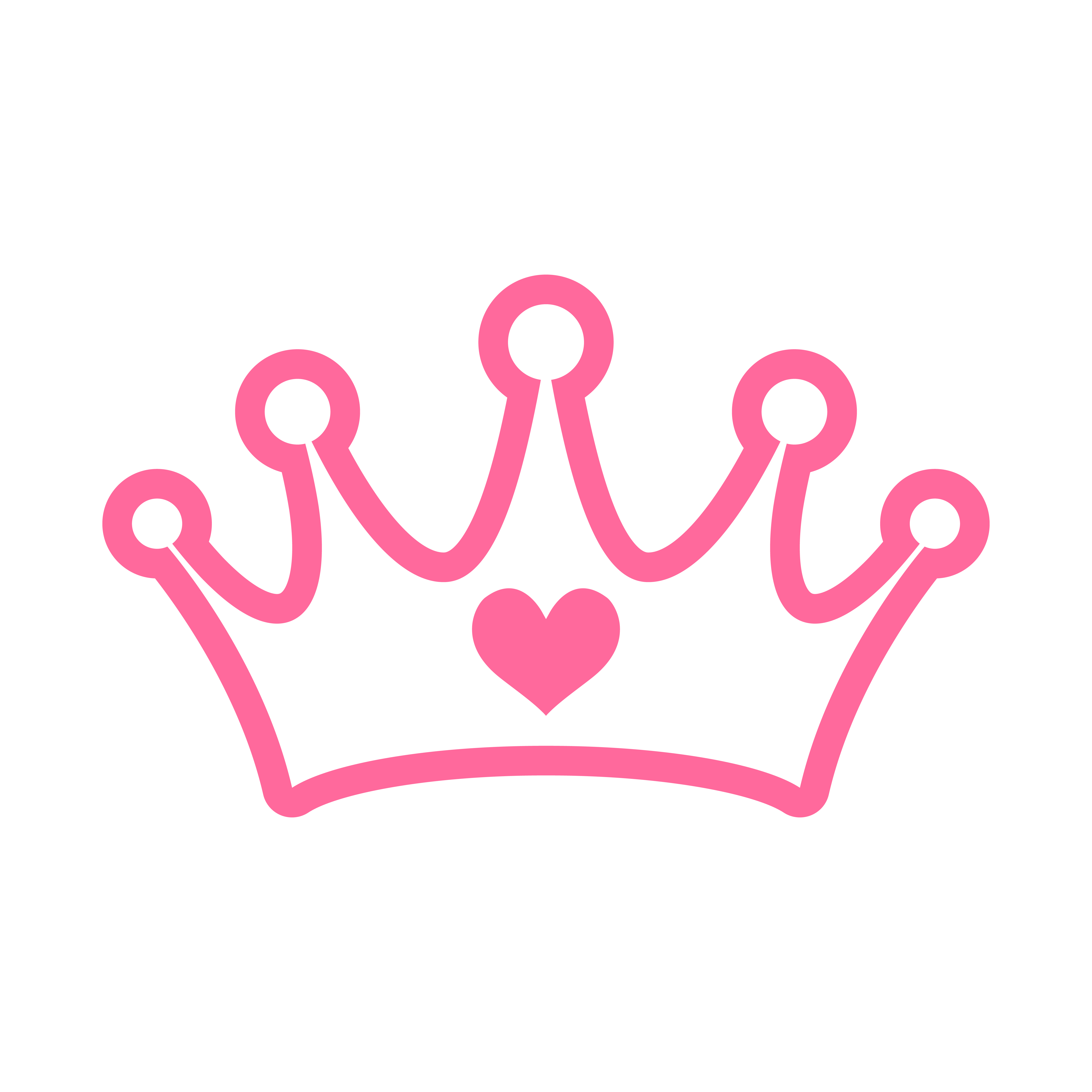 Download Pink Girly Princess Royalty Crown With Heart Jewels 554891 ...