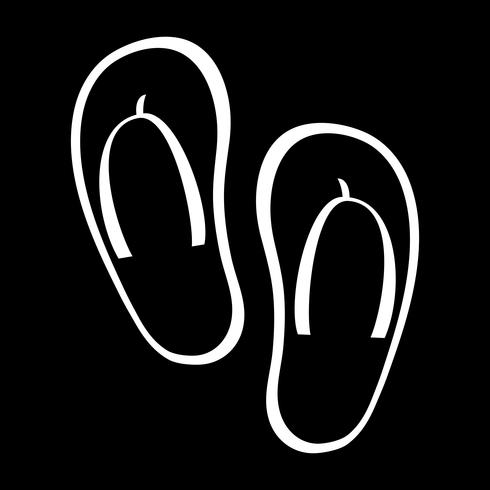 Icono de Vector de zapato Flip Flop