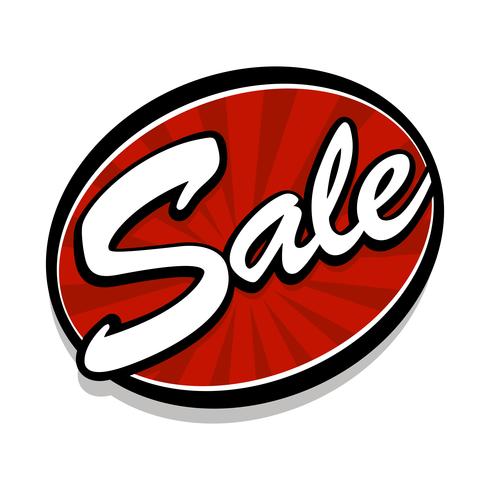 Sale Text Badge Sign Vector