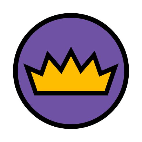 Royal crown vector icon