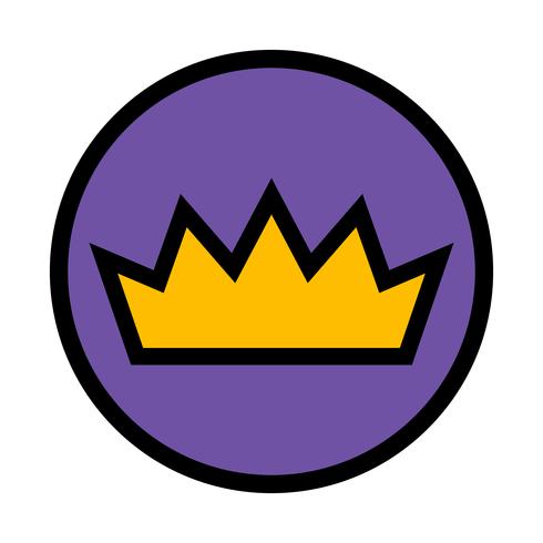 Royal crown vector icon