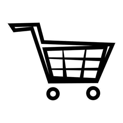 Carro de compras Vector icono