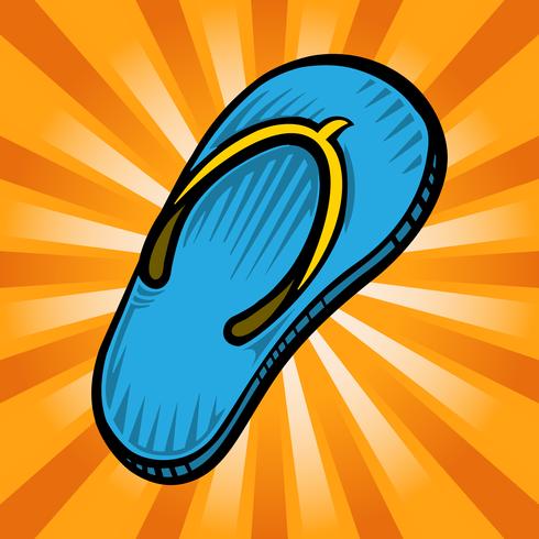 Icono de Vector de zapato Flip Flop