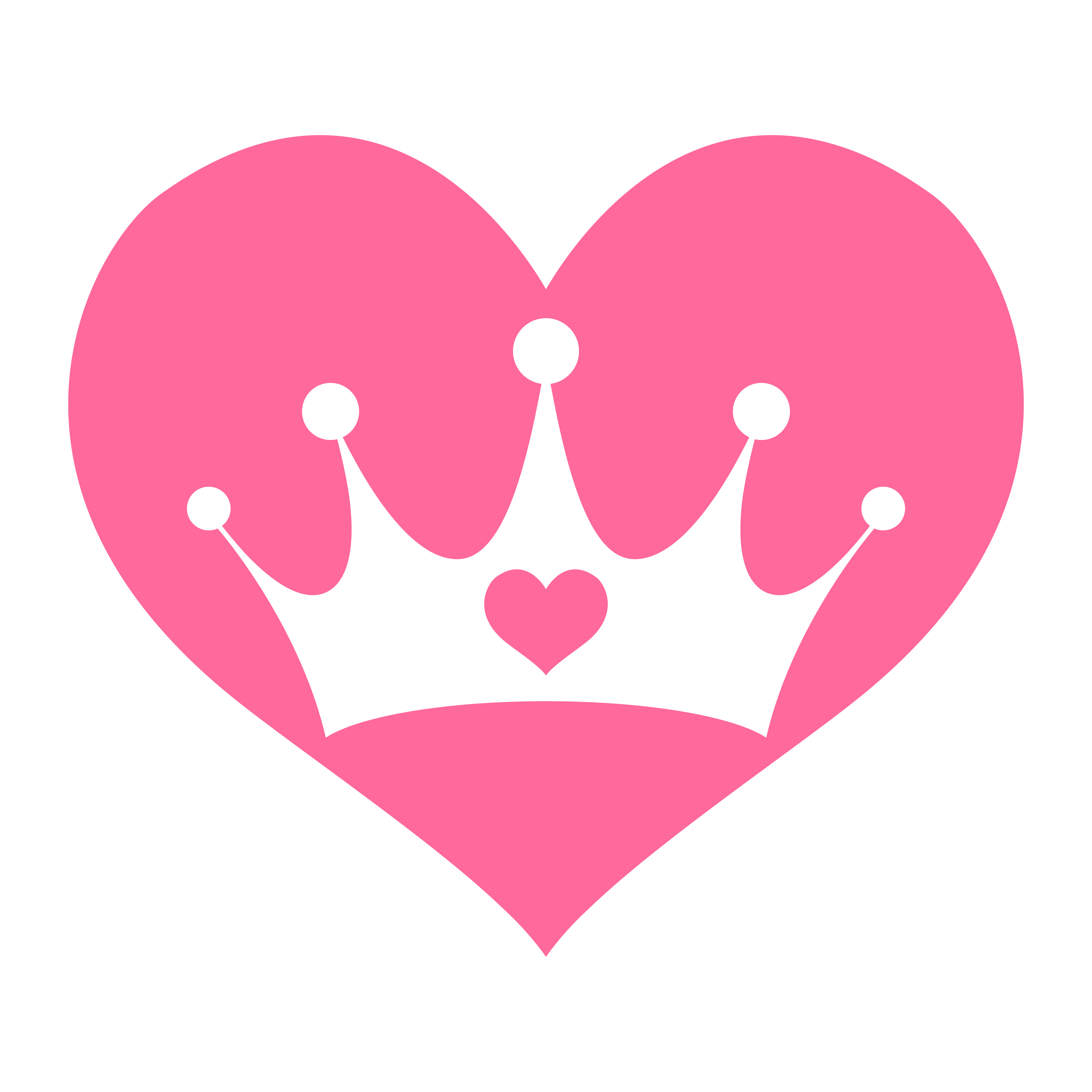 Download Pink Girly Princess Royalty Crown With Heart Jewels 554947 ...