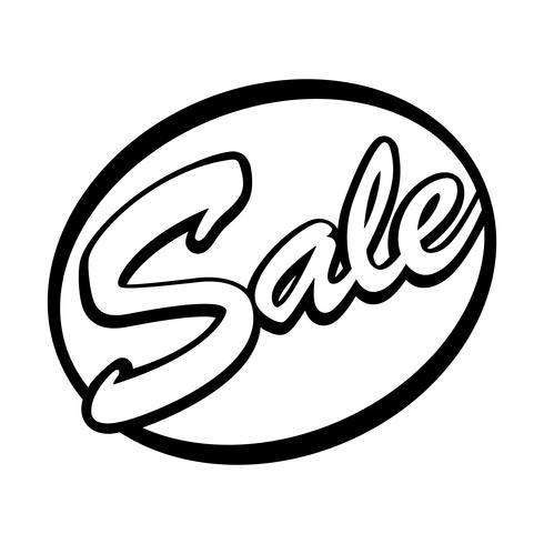 Sale Text Badge Sign Vector