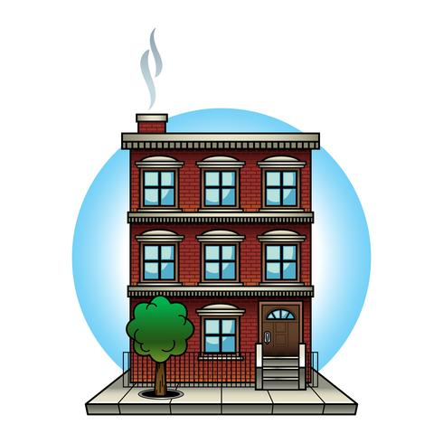 Apartment building vector