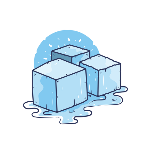 Vector de cubo de hielo