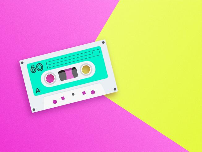 Old School Music Pop Background vector