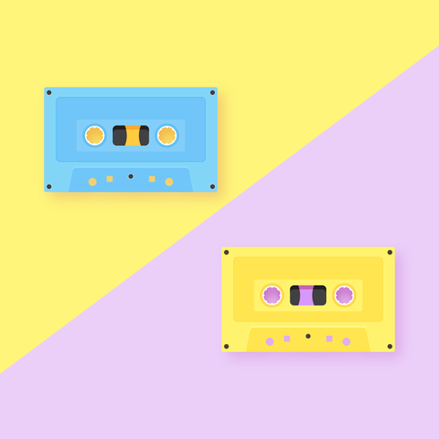 Fondo de Pop de cintas de cassette de audio vector