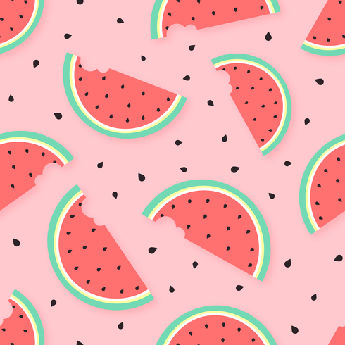 Watermelon Summer Vector Background