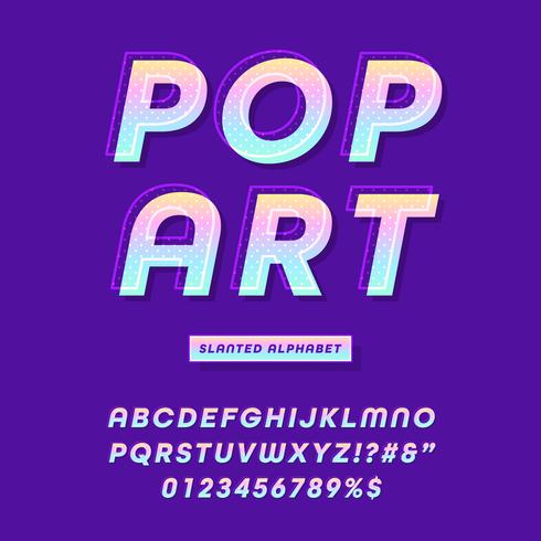 Vector de efecto de fuente de arte pop moderno