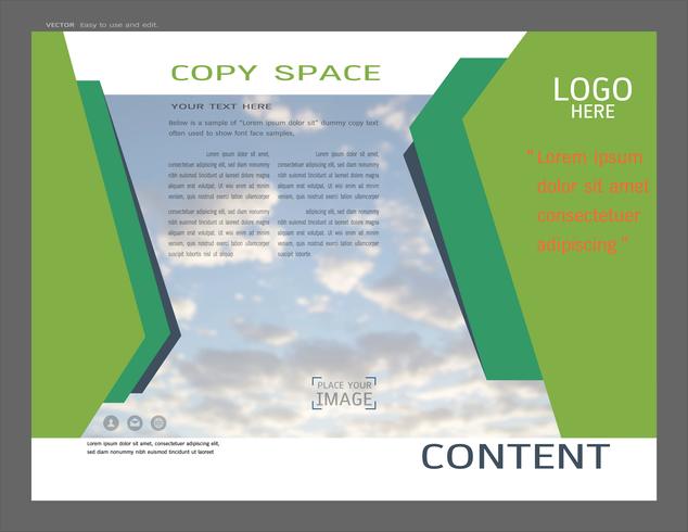 Presentation layout design for business template, Inspiration for your design all media. vector