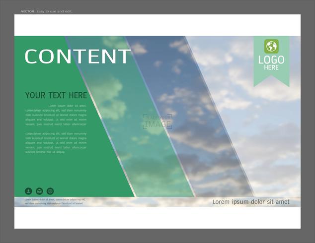 Presentation layout design for business template, Inspiration for your design all media. vector