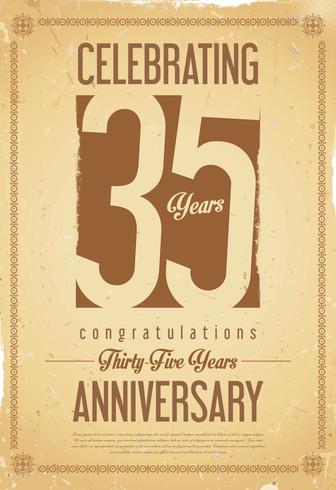 anniversary background vector