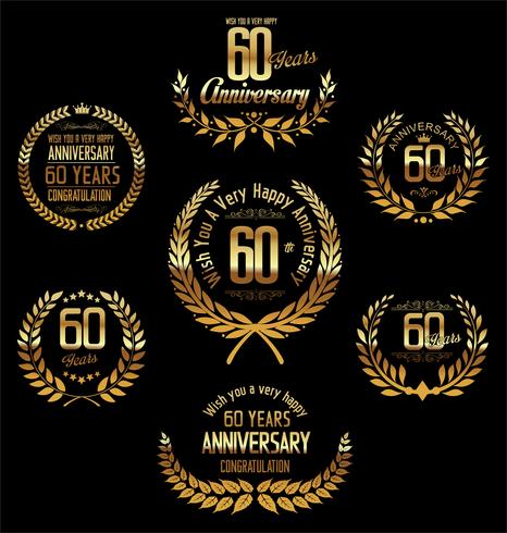 anniversary background vector