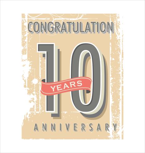 anniversary background vector