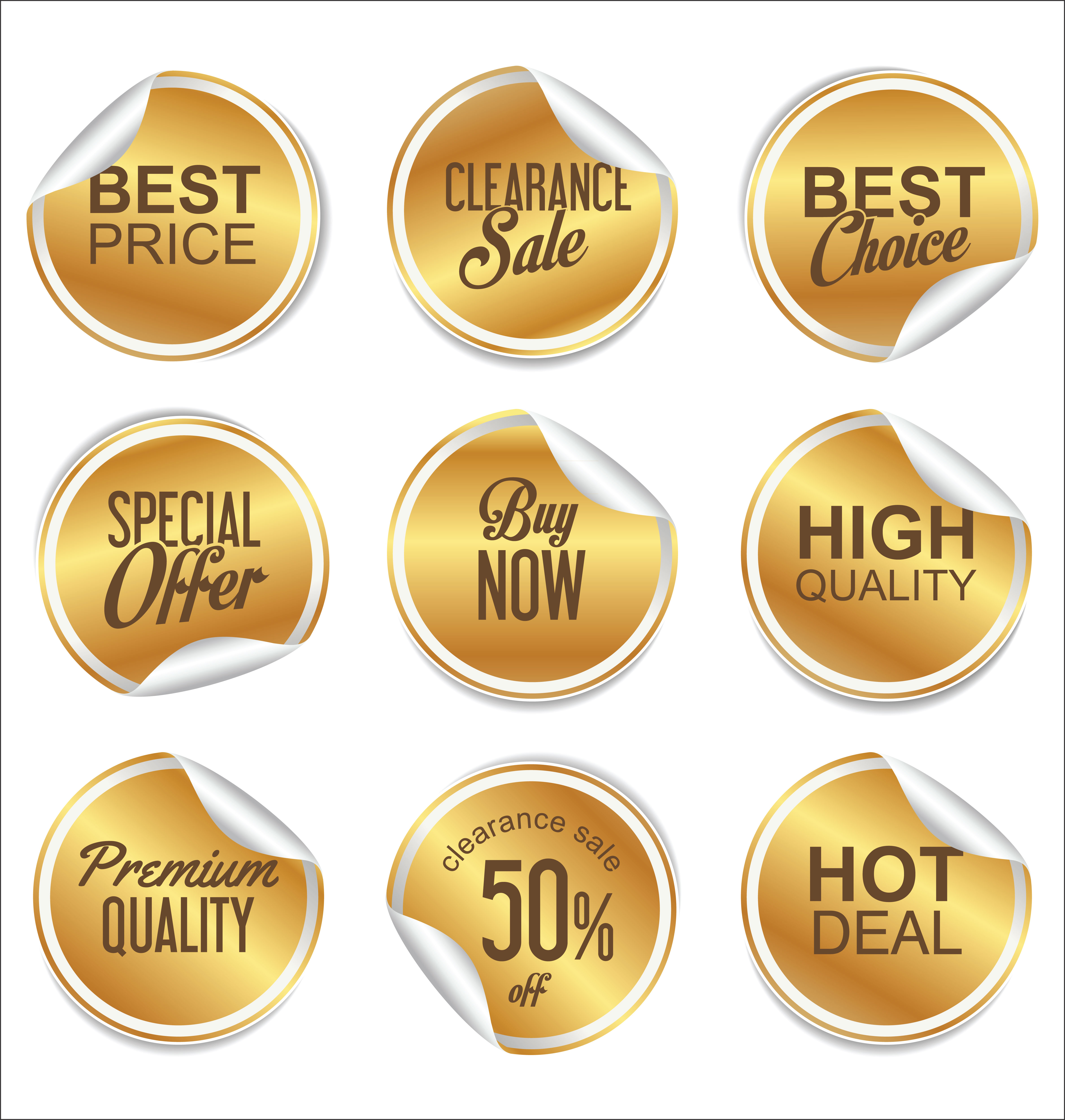 Modern badges stickers and labels collection 555231 Vector Art at Vecteezy