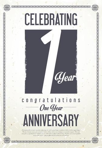 anniversary background vector