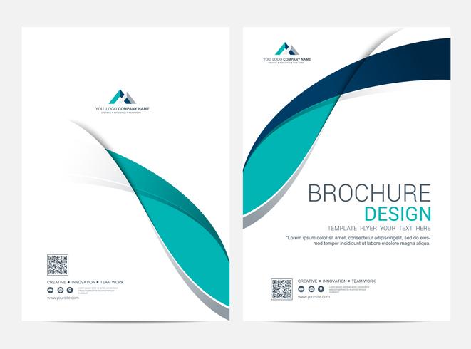 Brochure Layout template, cover design background vector