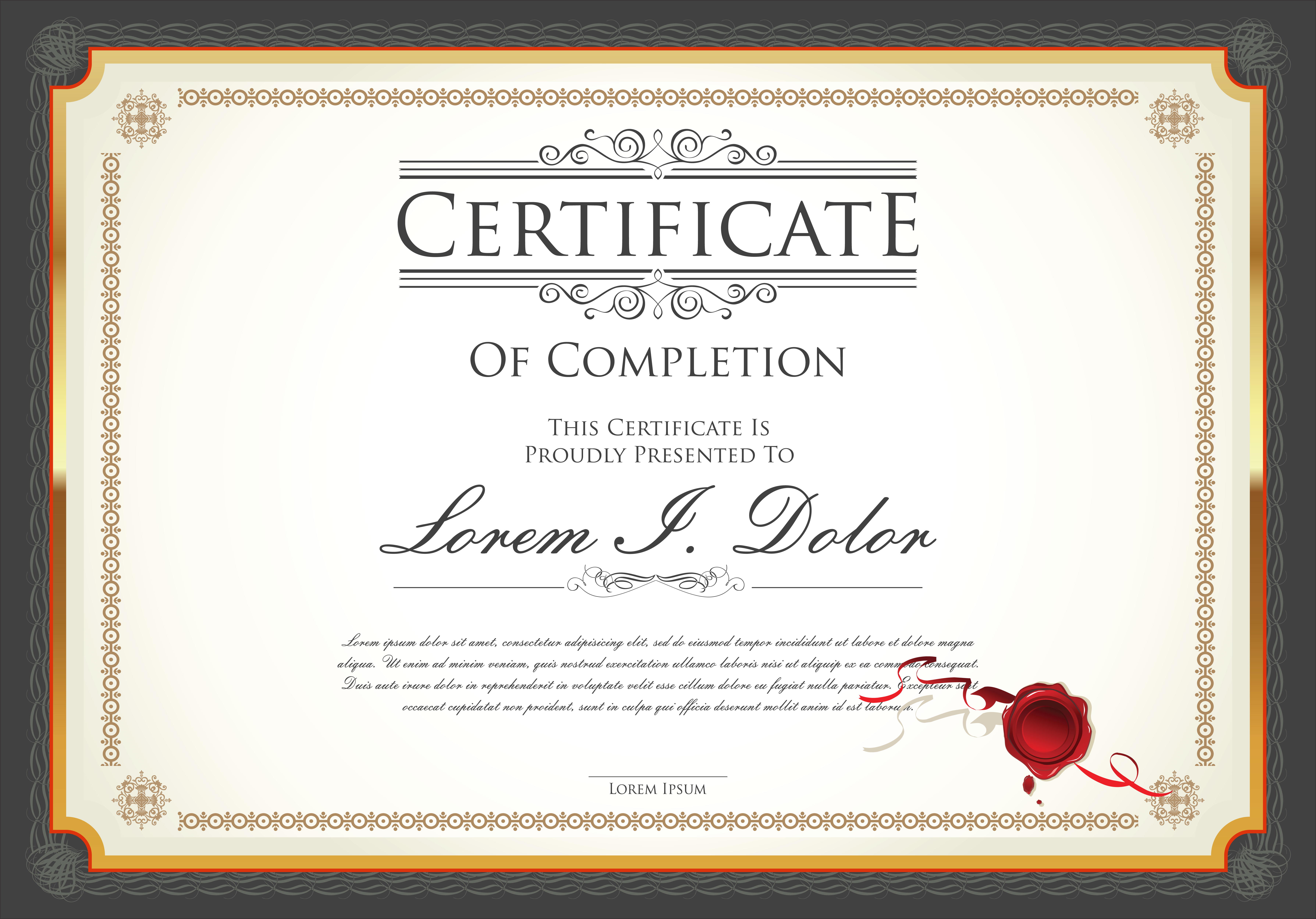 Certificate 555339 Vector Art at Vecteezy