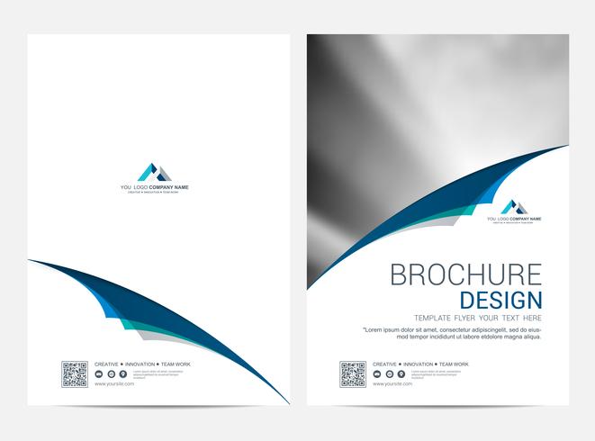 Brochure Layout template, cover design background vector