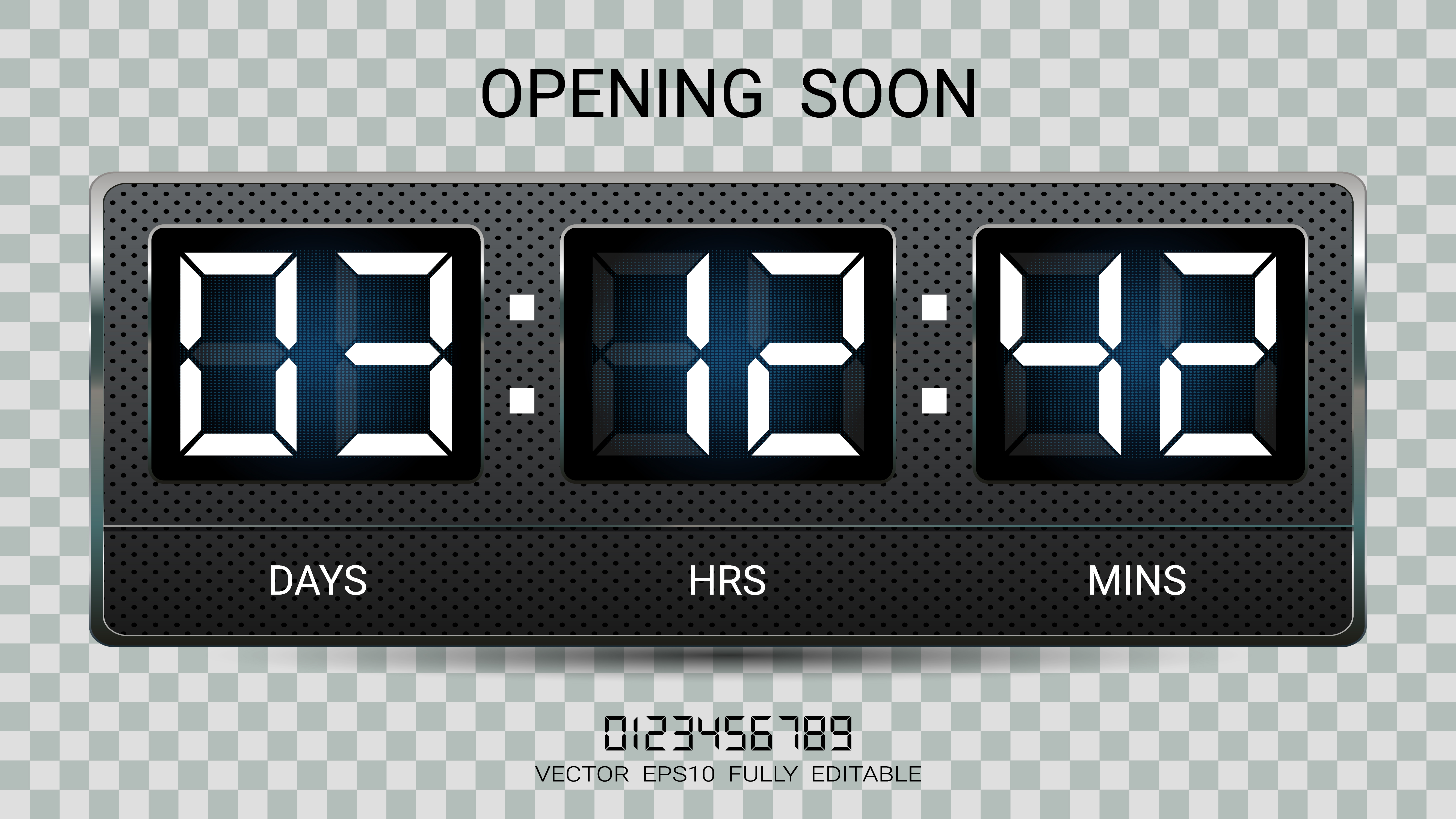 Countdown timer remaining or Clock counter scoreboard with days, hours and minutes ...5332 x 3000