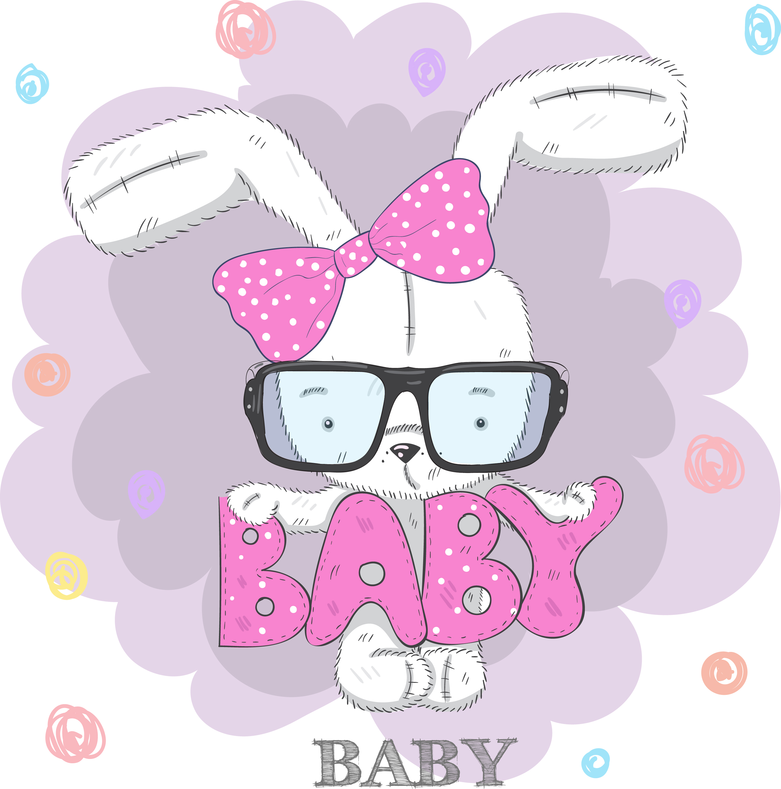 Download cute little rabbit - Download Free Vectors, Clipart Graphics & Vector Art