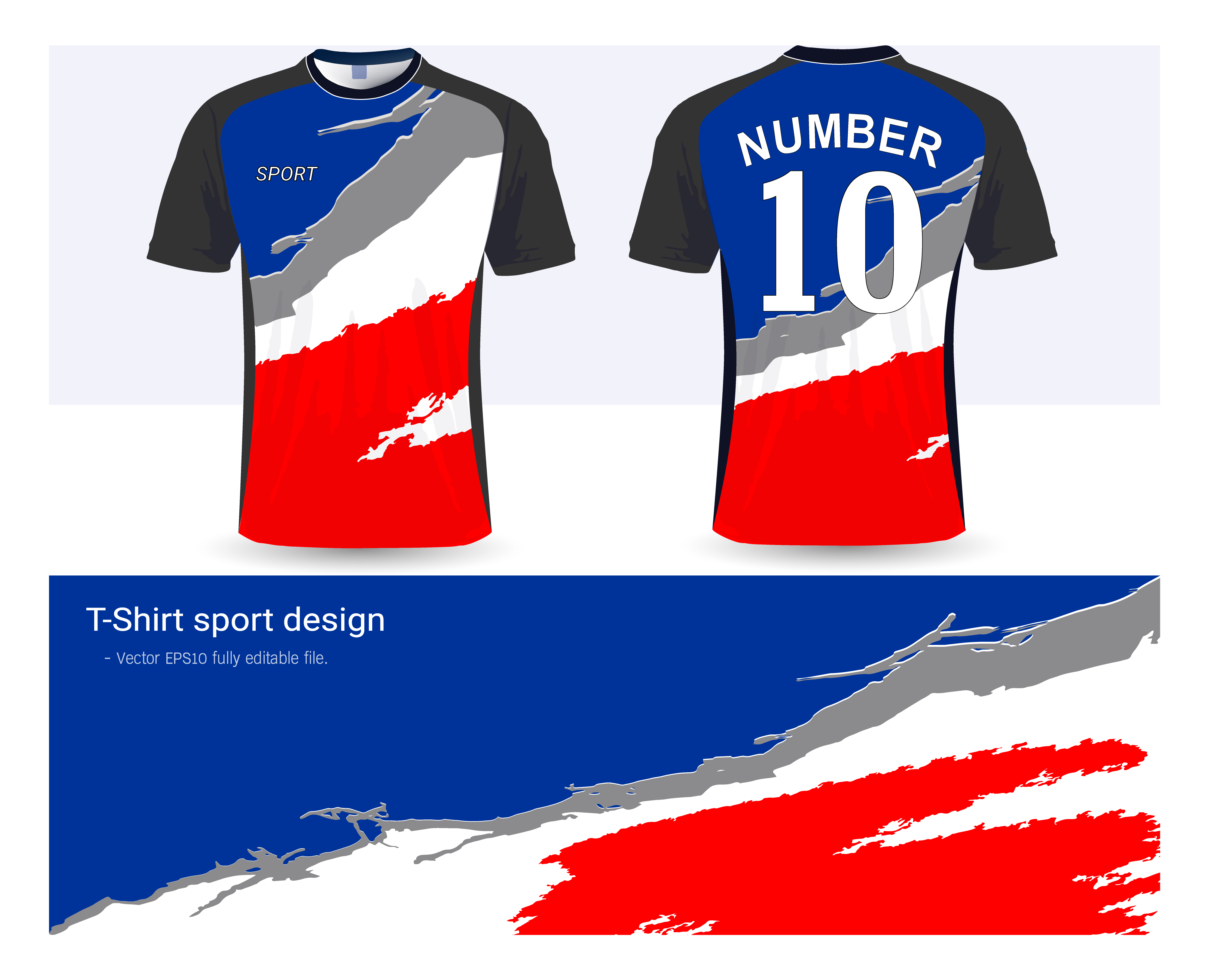 Download Soccer jersey and t-shirt sport mockup template, Graphic ...