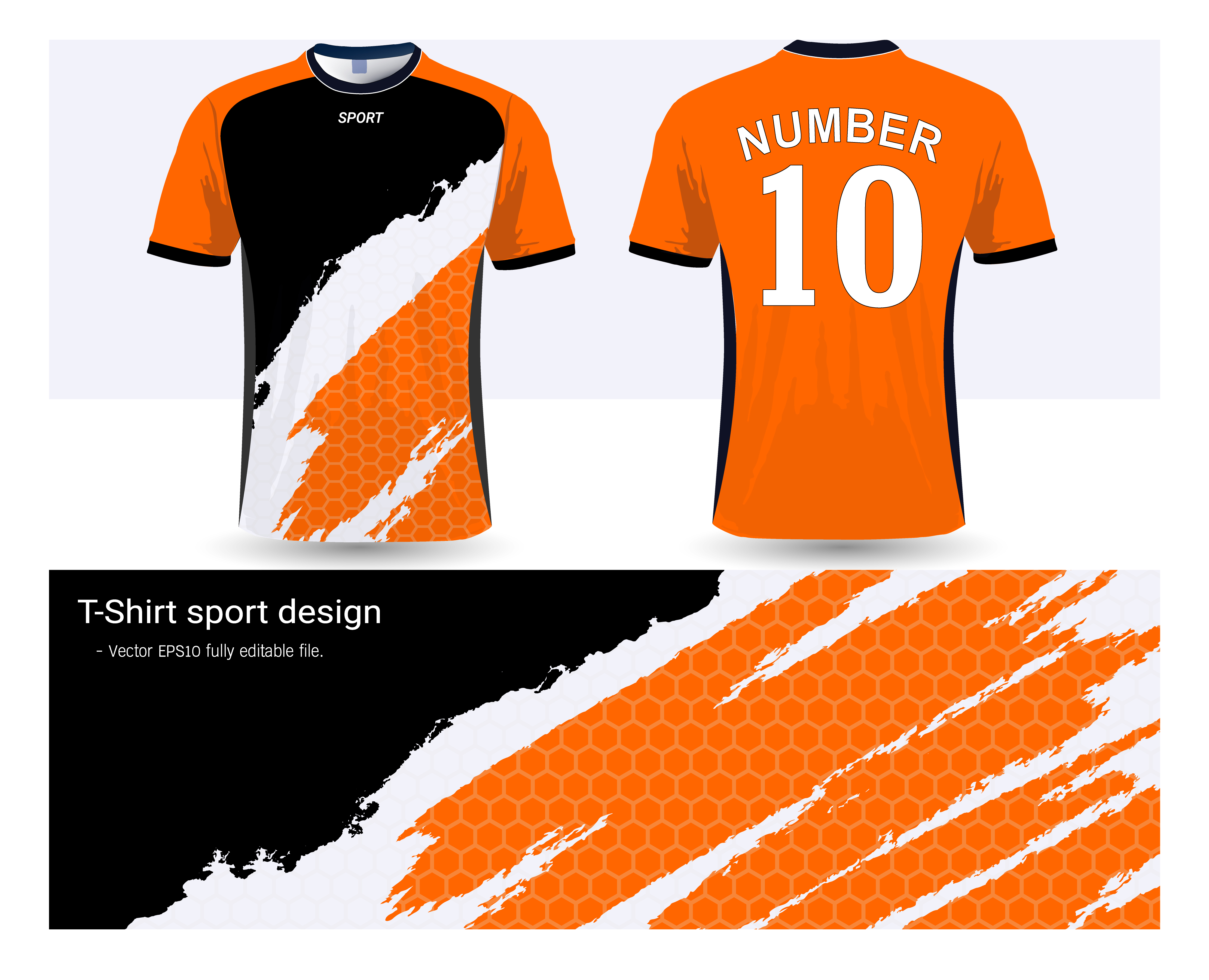 T-shirt Sport Design For Football Club, Front And Back View Soccer Jersey  Uniform, Sport Slim Fit Shirts Apparel Mock Up, Graphic Template Vector  Illustration. Royalty Free SVG, Cliparts, Vectors, and Stock Illustration.