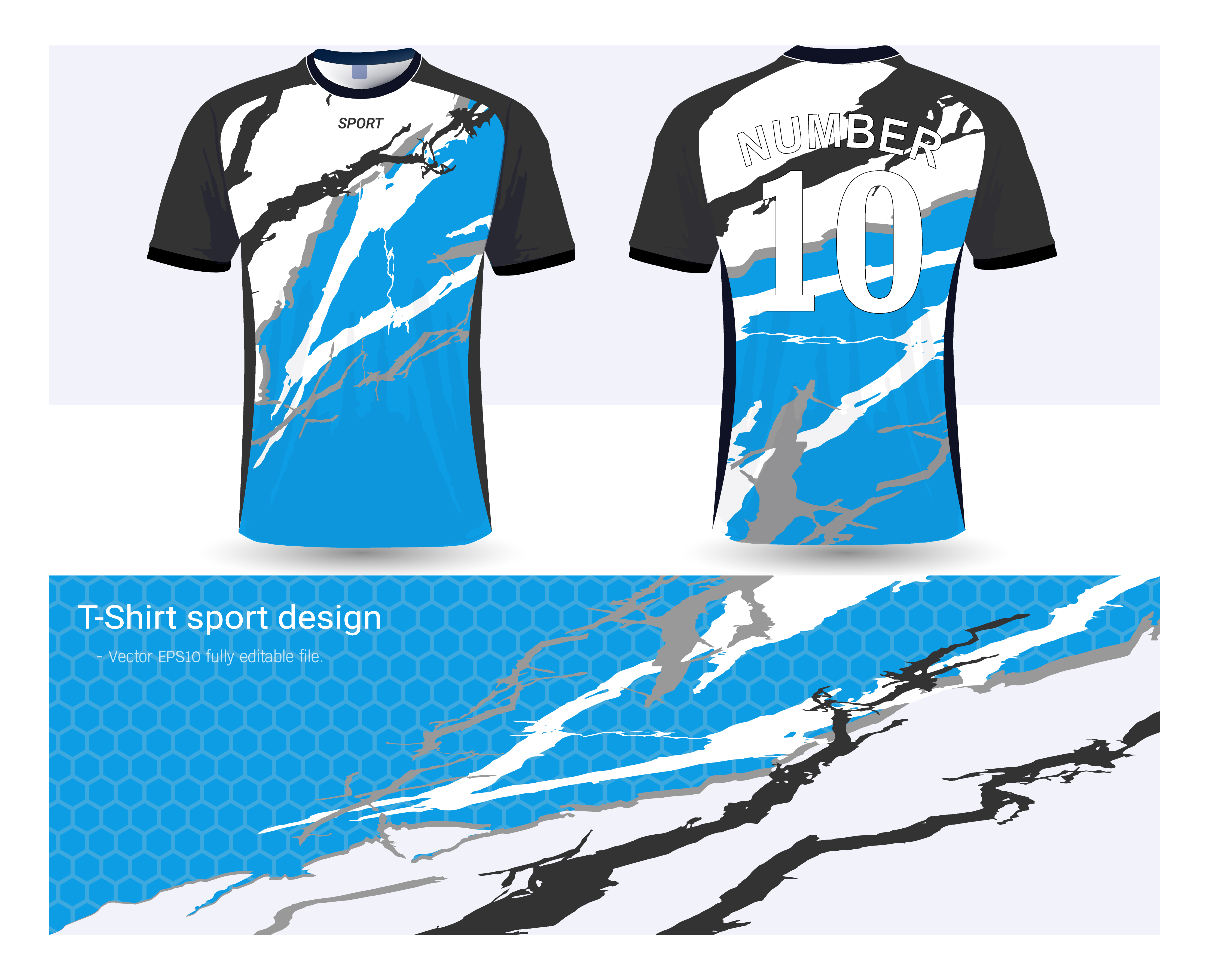 Soccer jersey and t-shirt sport mockup template, Graphic design for ...