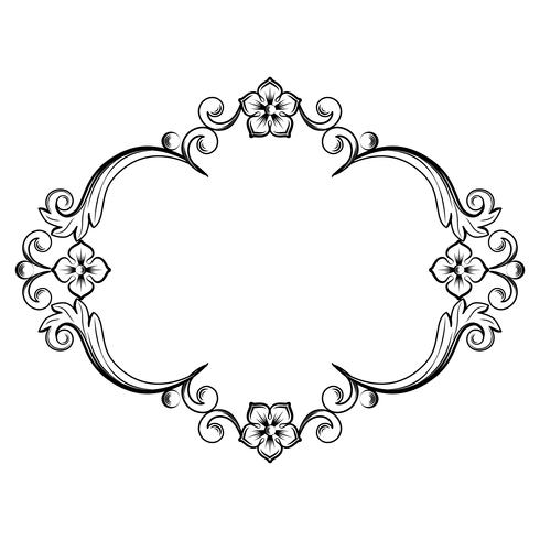 Marco Ornamental De La Vendimia Ilustracion Vectorial En Colores Blanco Y Negro Descargar Vectores Gratis Illustrator Graficos Plantillas Diseno Las formas se forman con el mismo tema de formas flo. https es vecteezy com arte vectorial 555430 marco ornamental de la vendimia ilustracion vectorial en colores blanco y negro