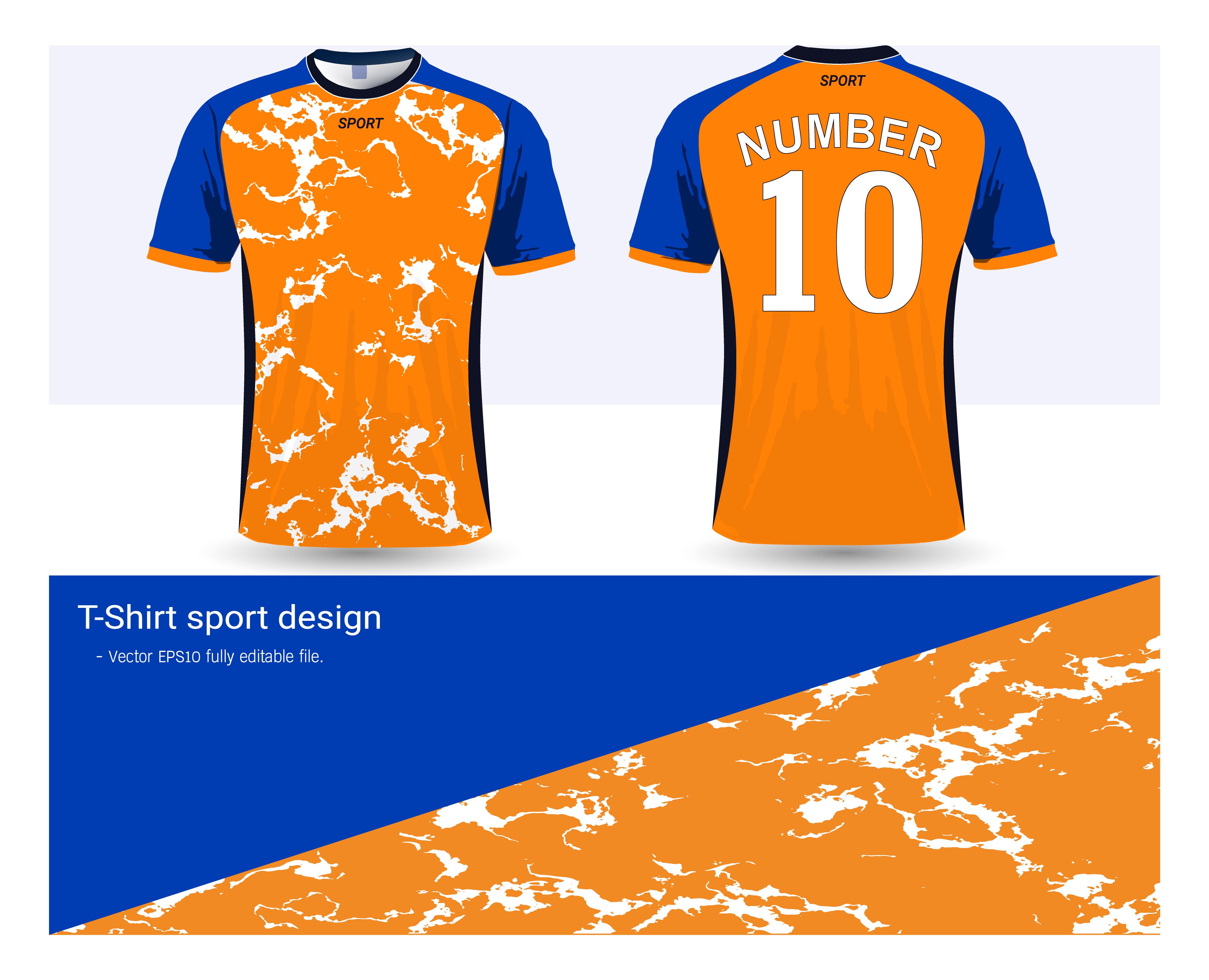 Soccer jersey and t-shirt sport mockup template, Graphic design for ...