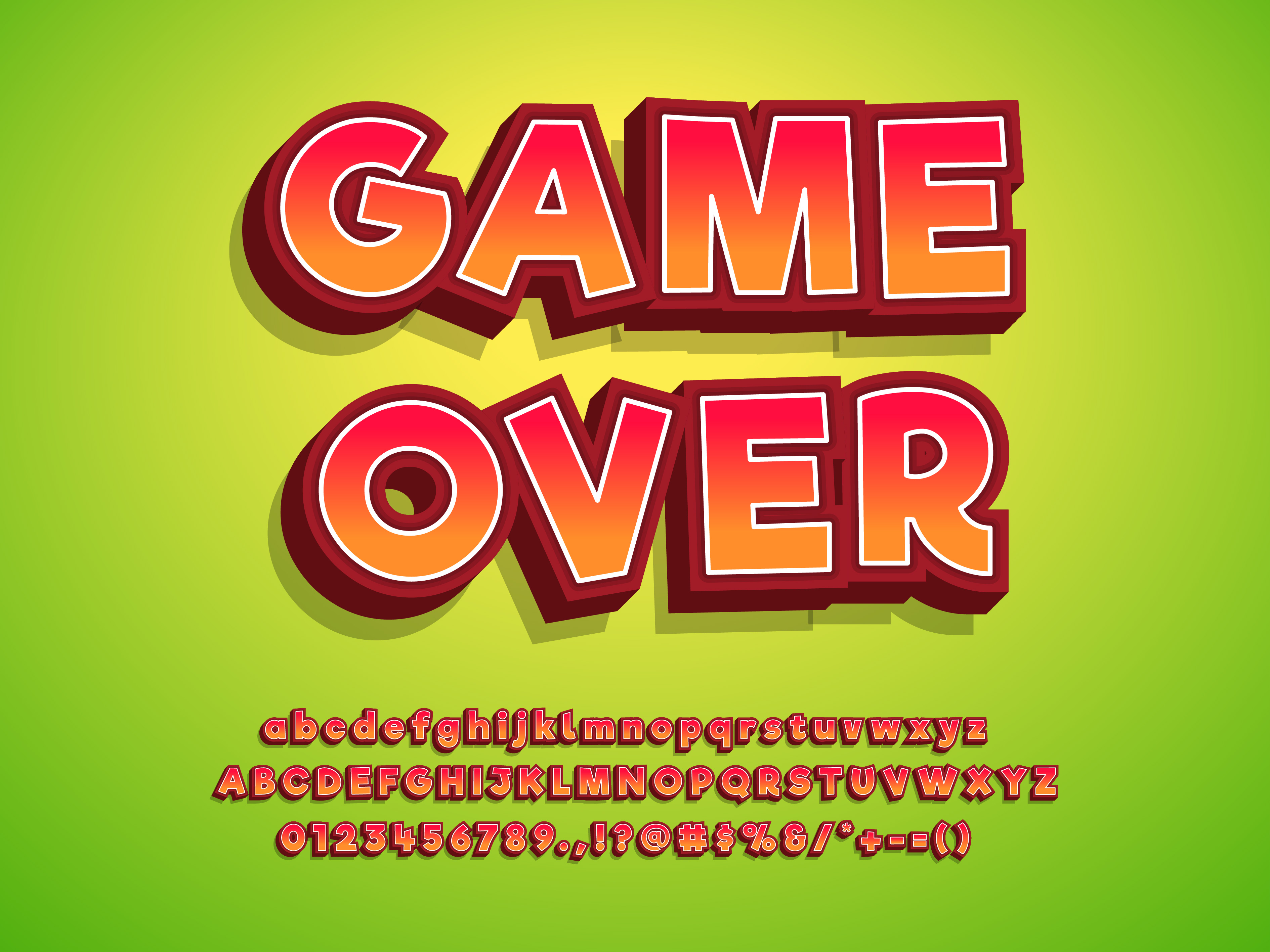 Download 3d Typeface Game Logo Tittle Text Effect - Download Free ...