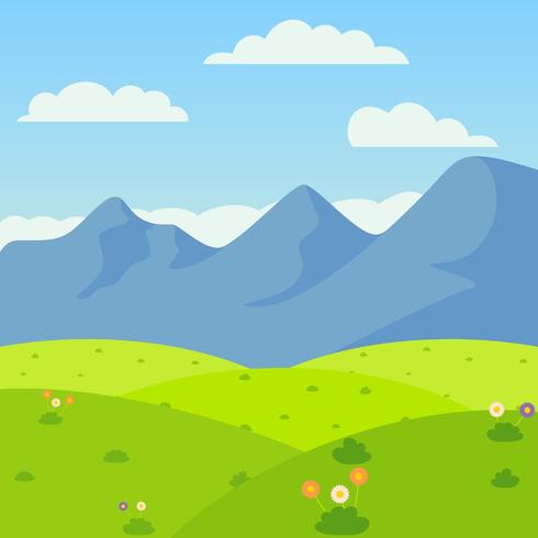 Nature Landscape Background	 vector