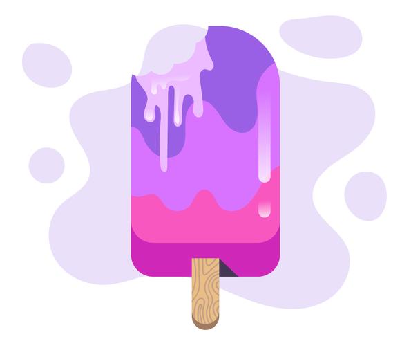 Helado de verano vector