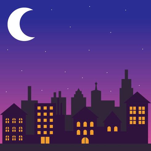 Night City Building	 vector